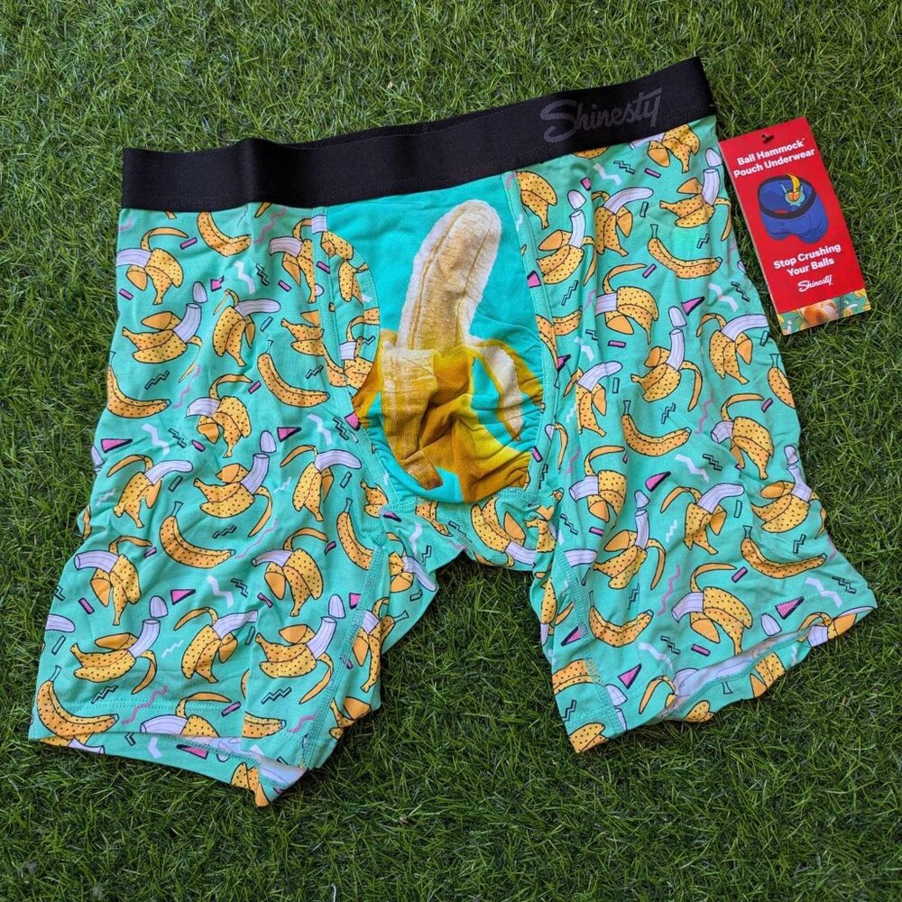 The Peel Deal Retro Banana Ball Hammock® Pouch Underwear With Fly (Large)